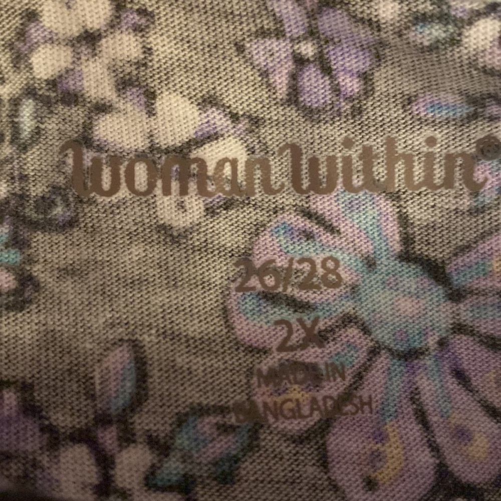 Woman Within Paisley Plus Size Top - Picture 3 of 4